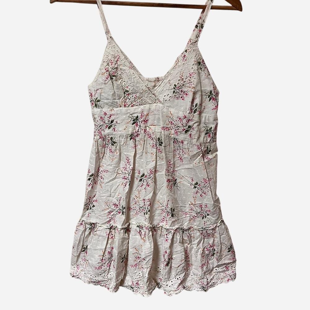 White and pink floral